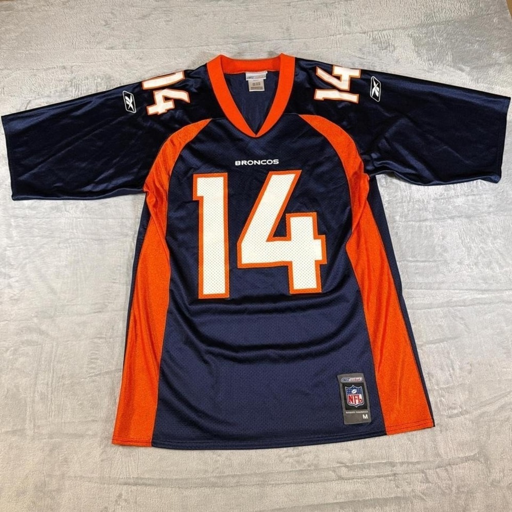 Y2K Vintage Reebok Denver Broncos Griese 14‎ NFL Jersey | Navy & Orange | Size M